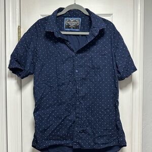 Source Unknown Blue Casual Button Down Shirt
